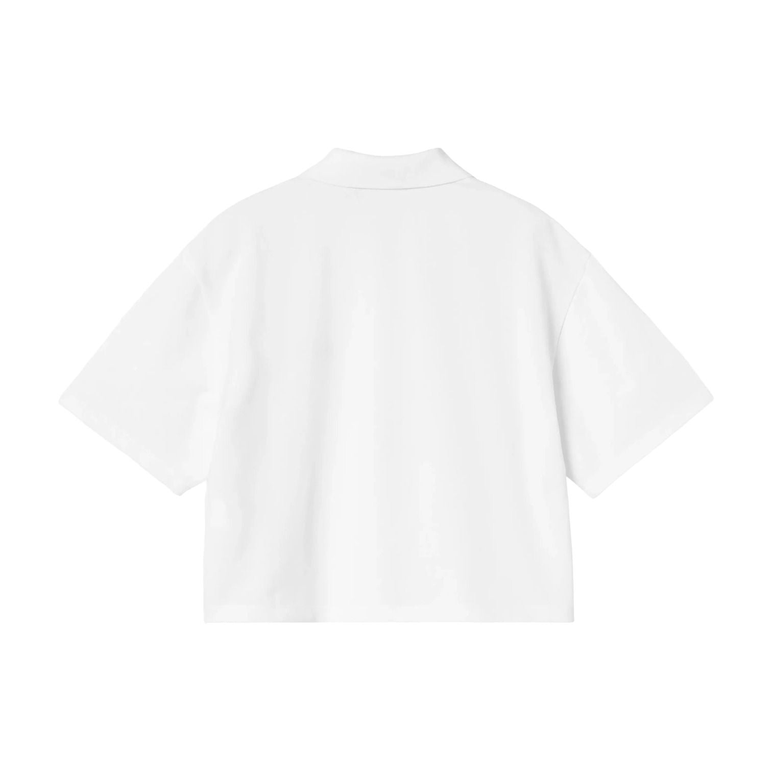 (WMNS) Carhartt WIP S/S Script Polo T-Shirt 'White Black' I034553-00A-XX