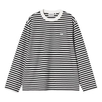 (WMNS) Carhartt WIP L/S Ezra T-Shirt 'Ezra Stripe Black' I036345-3KR-XX