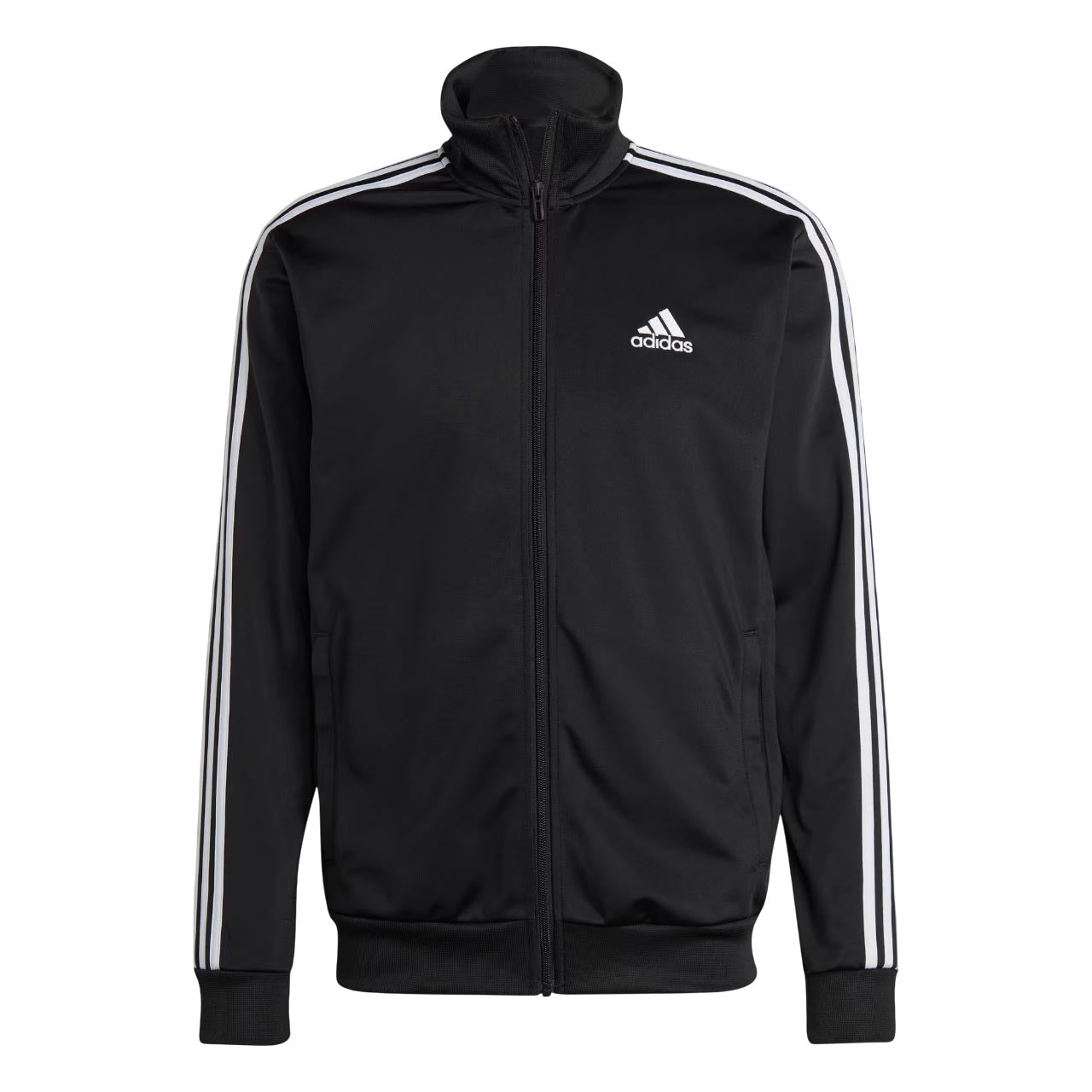 adidas Basic 3-Stripes Tricot Tracksuit Asia Sizing 'Black' IC6747