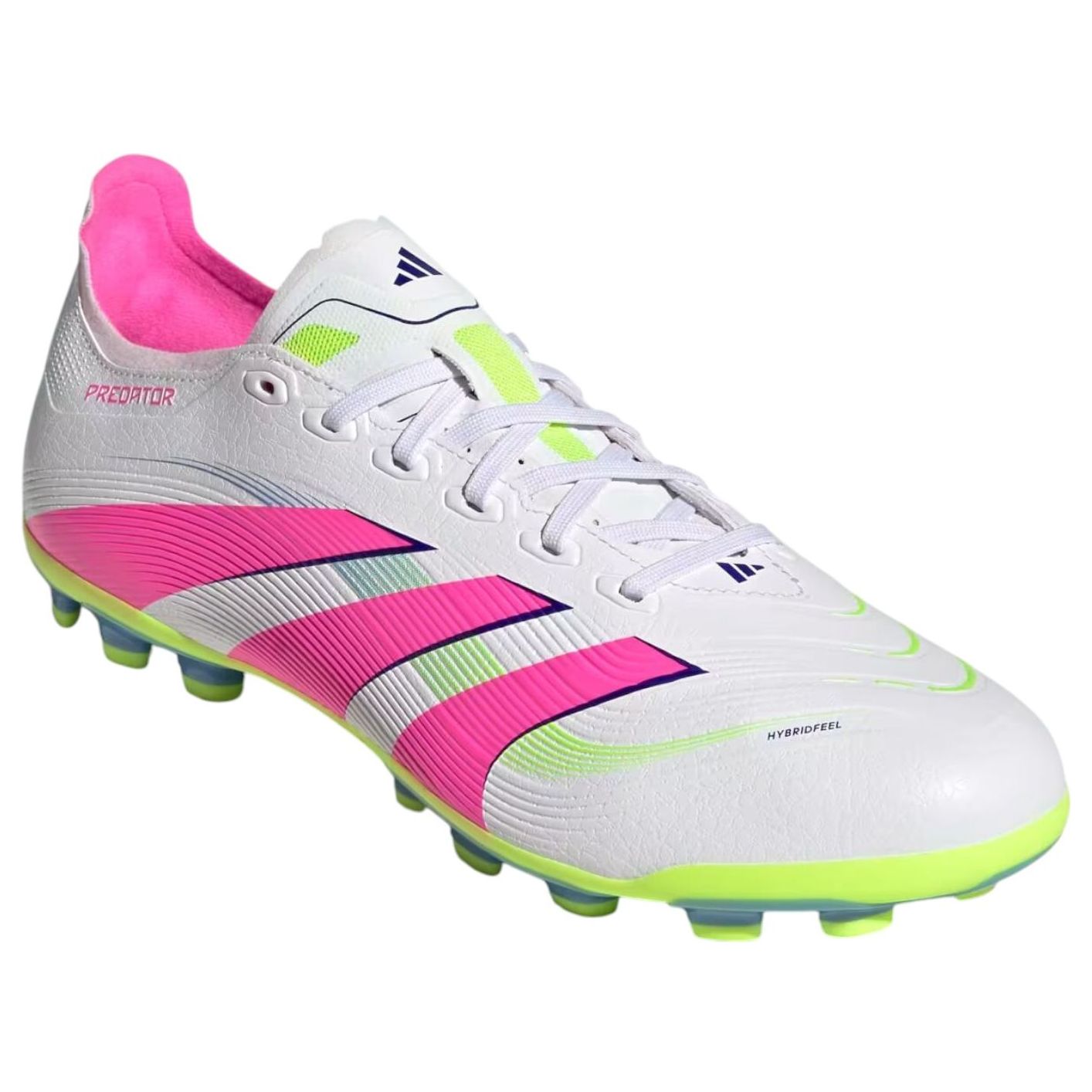 adidas Predator League AG 'Cloud White Lucid Pink Lucid Lemon' ID3836