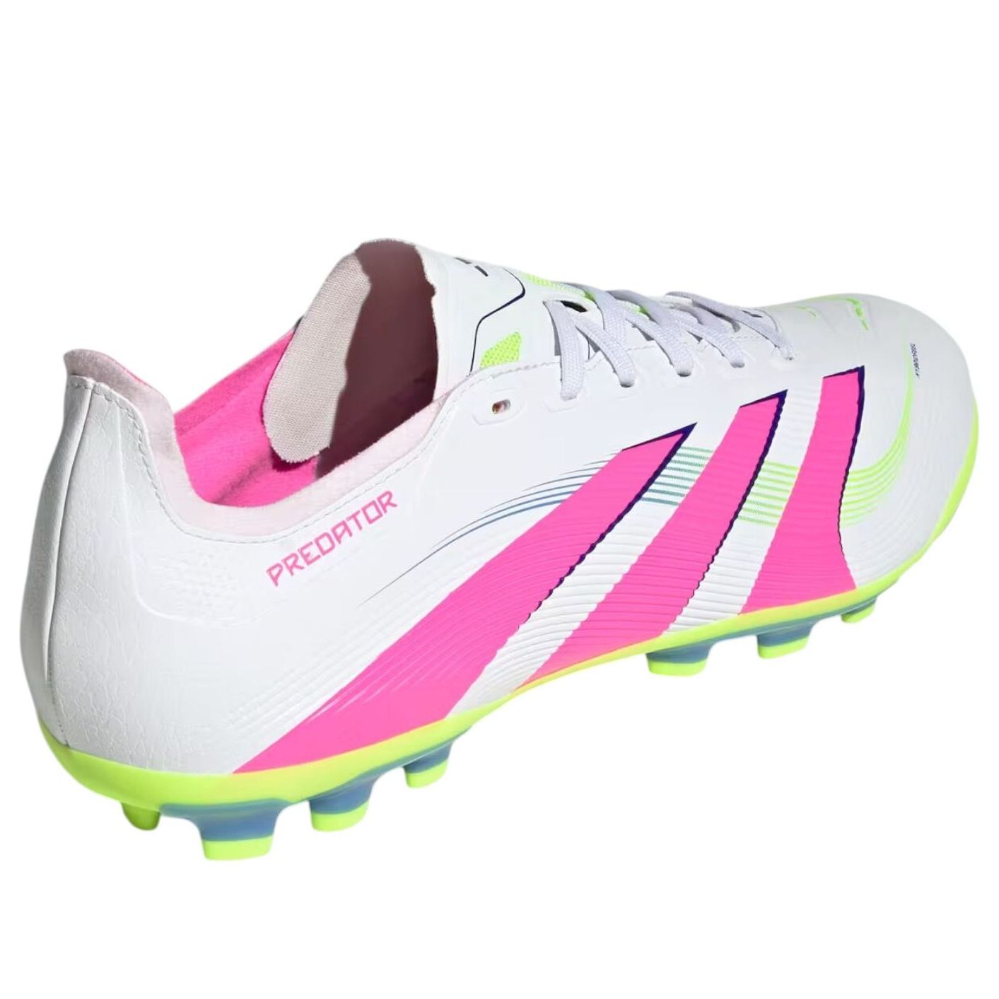 adidas Predator League AG 'Cloud White Lucid Pink Lucid Lemon' ID3836