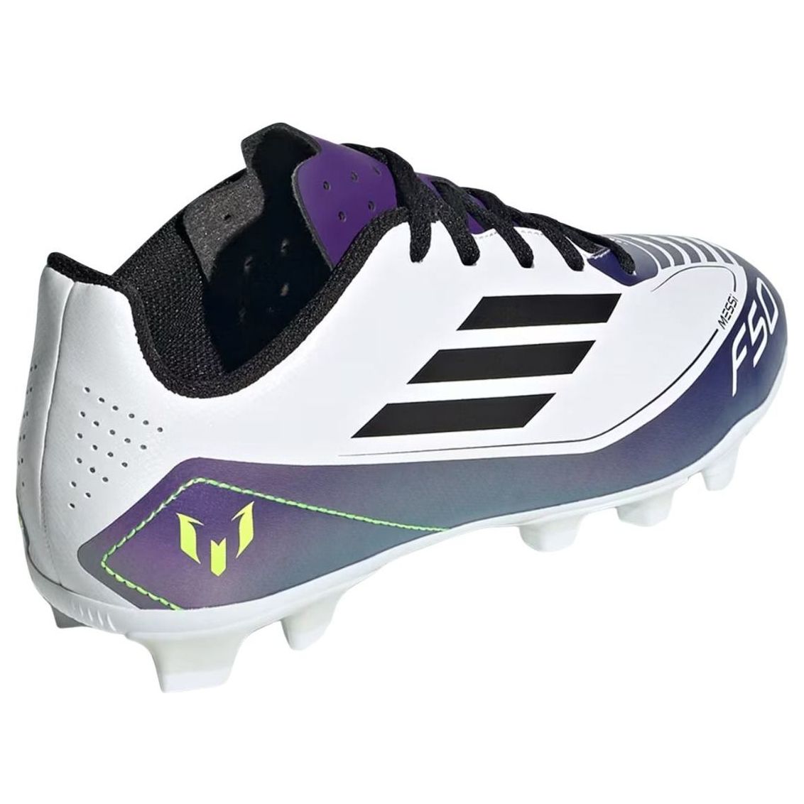 (PS) adidas Messi F50 Club FXG 'White Unity Purple' IE9088