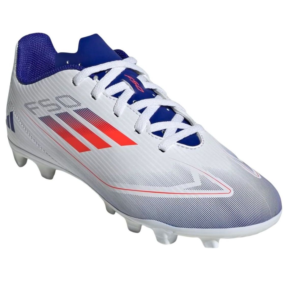 (GS) adidas F50 Club FxG 'White Solar Red' IF1382