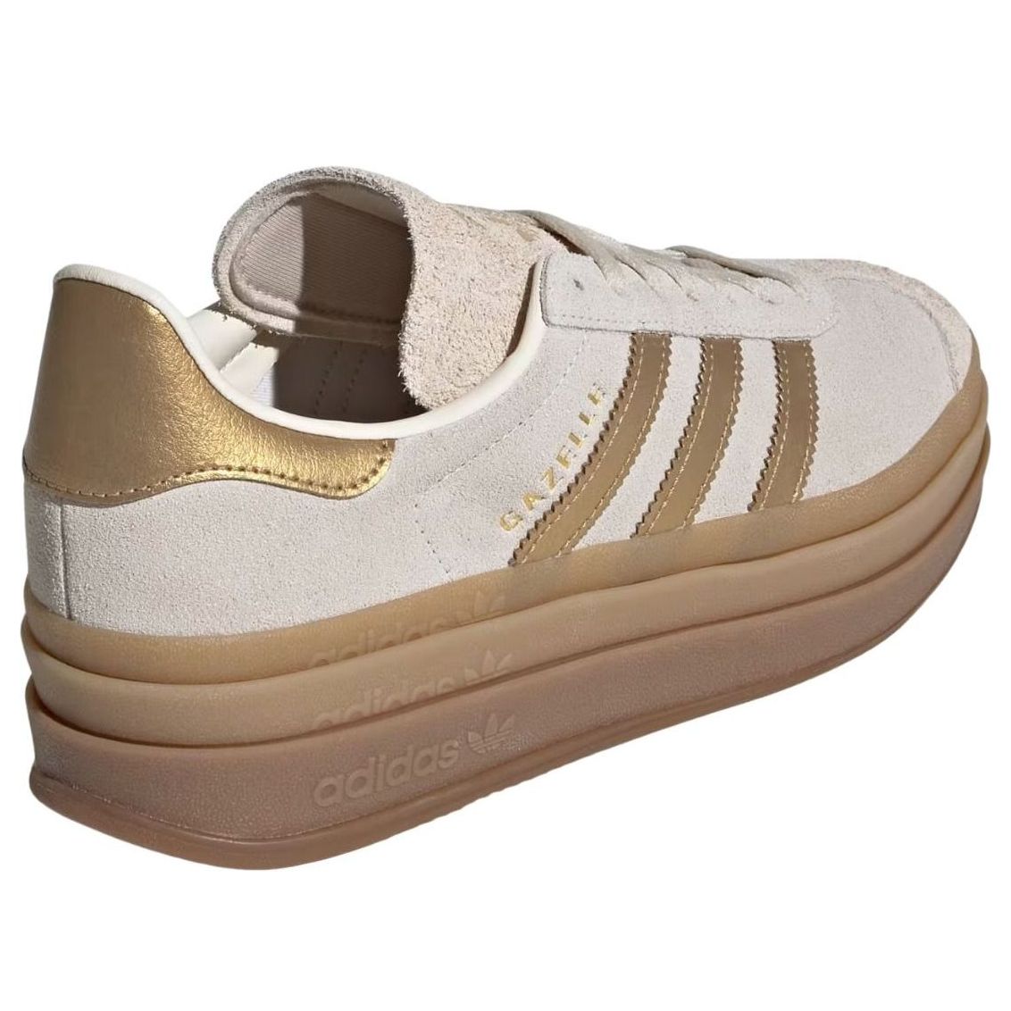 (WMNS) adidas Gazelle Bold 'Cream White Brown Desert' IH6781