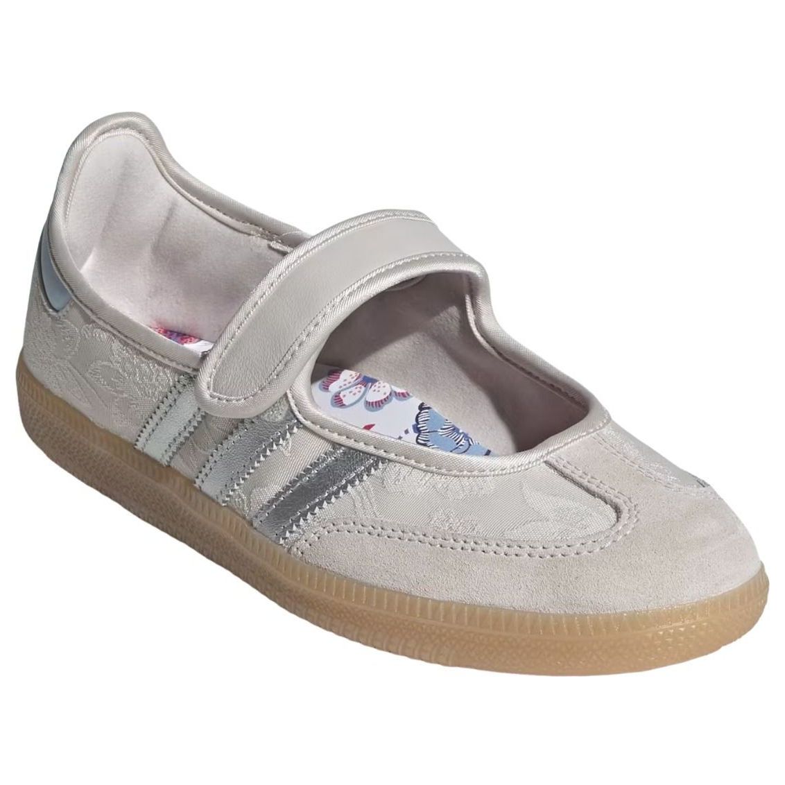 (WMNS) adidas x Liberty London Samba Jane 'Chalk Pearl Silver Metallic' IH6978
