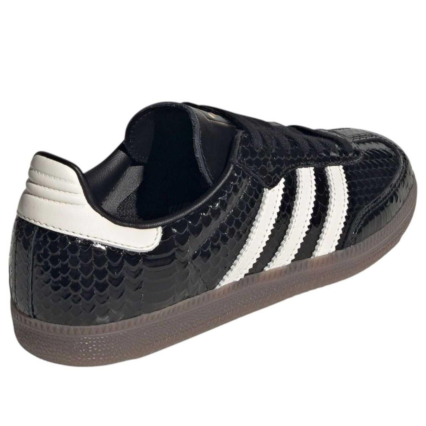 (WMNS) adidas Samba Patent Snakeskin 'Black Off White' IH9015