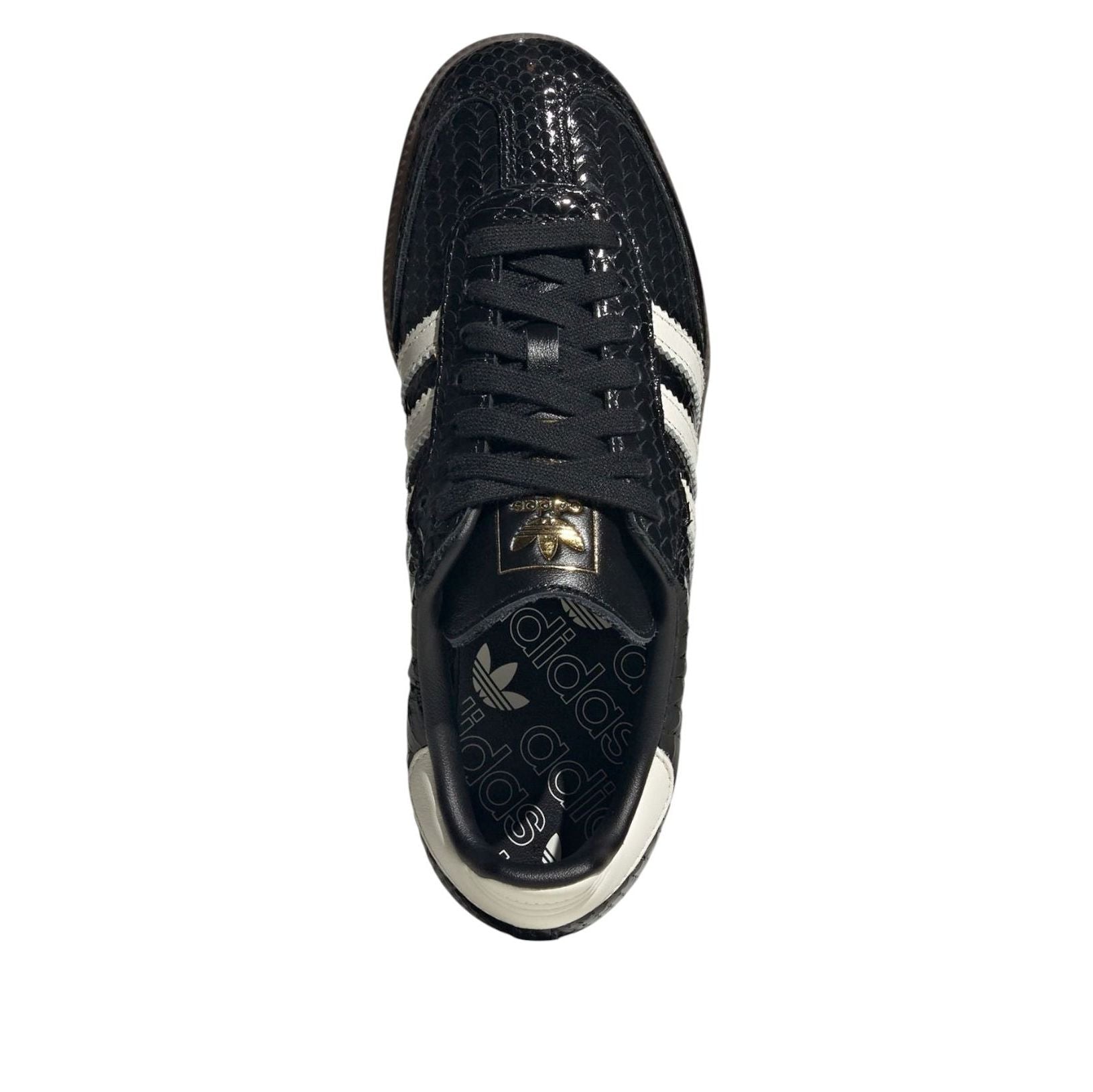 (WMNS) adidas Samba Patent Snakeskin 'Black Off White' IH9015