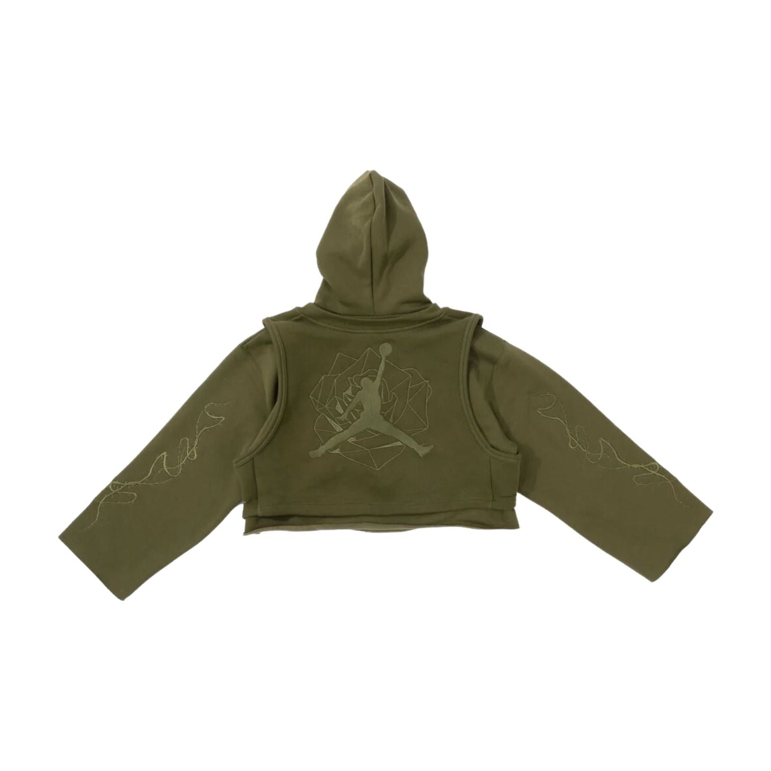 (WMNS) Jordan x Teyana Taylor Hoodie 'Rough Green' IM6257-326