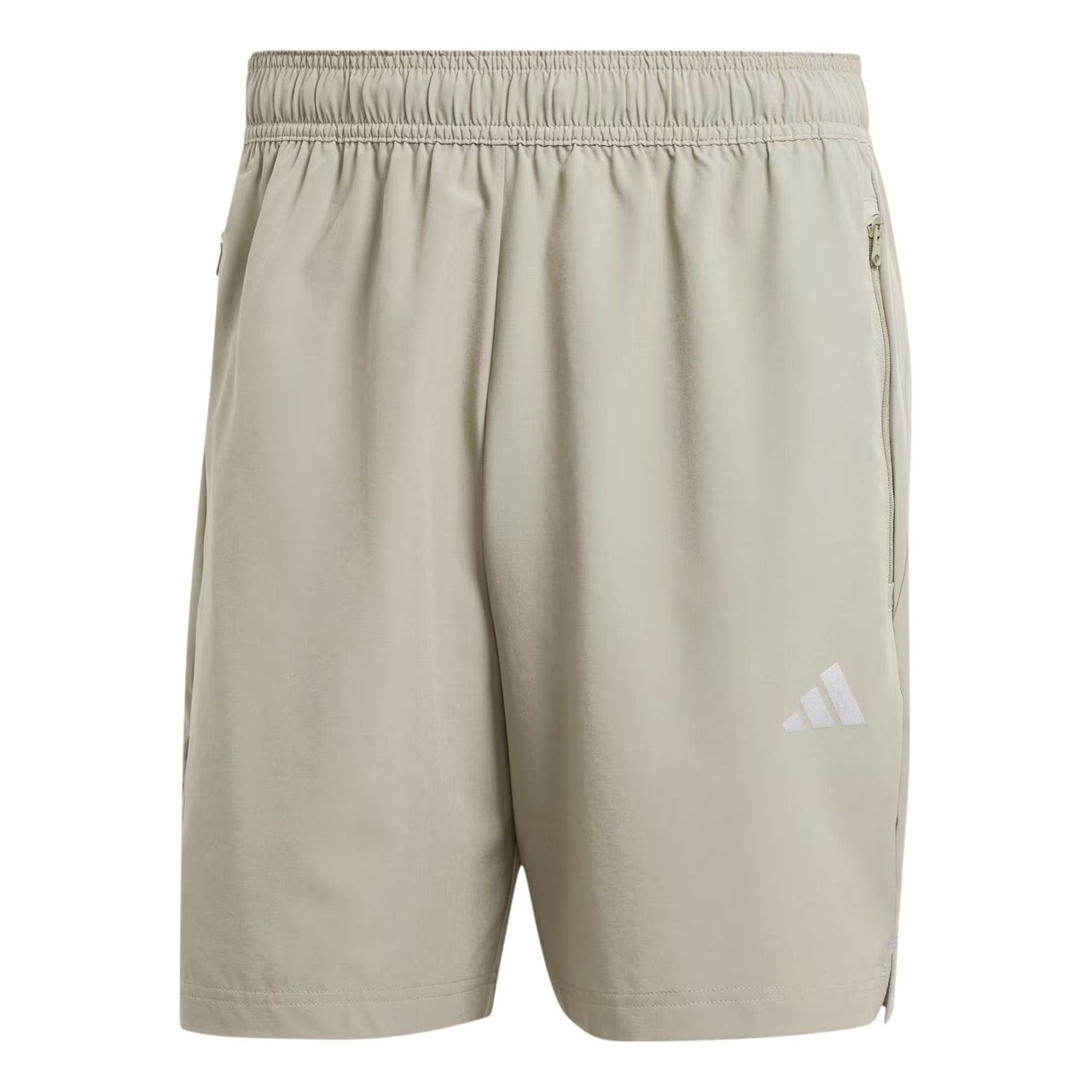 adidas Gym+ Training 3-Stripes Woven Shorts Asia Sizing 'Silver Pebble' IM7483