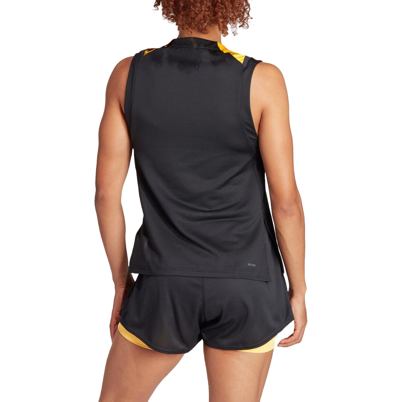 (WMNS) adidas Tennis HEAT.RDY Pro Match Tank Asia Sizing 'White Yellow Black' IM8179