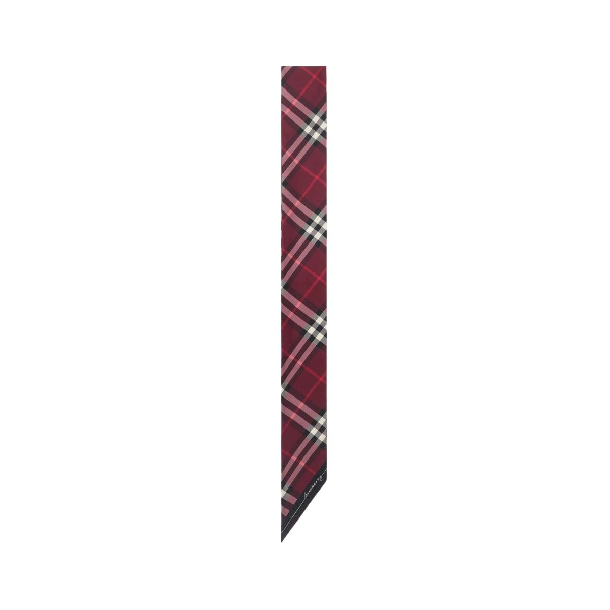 (WMNS) Burberry 25 Checked Silk Scarf 'Red' 81103671