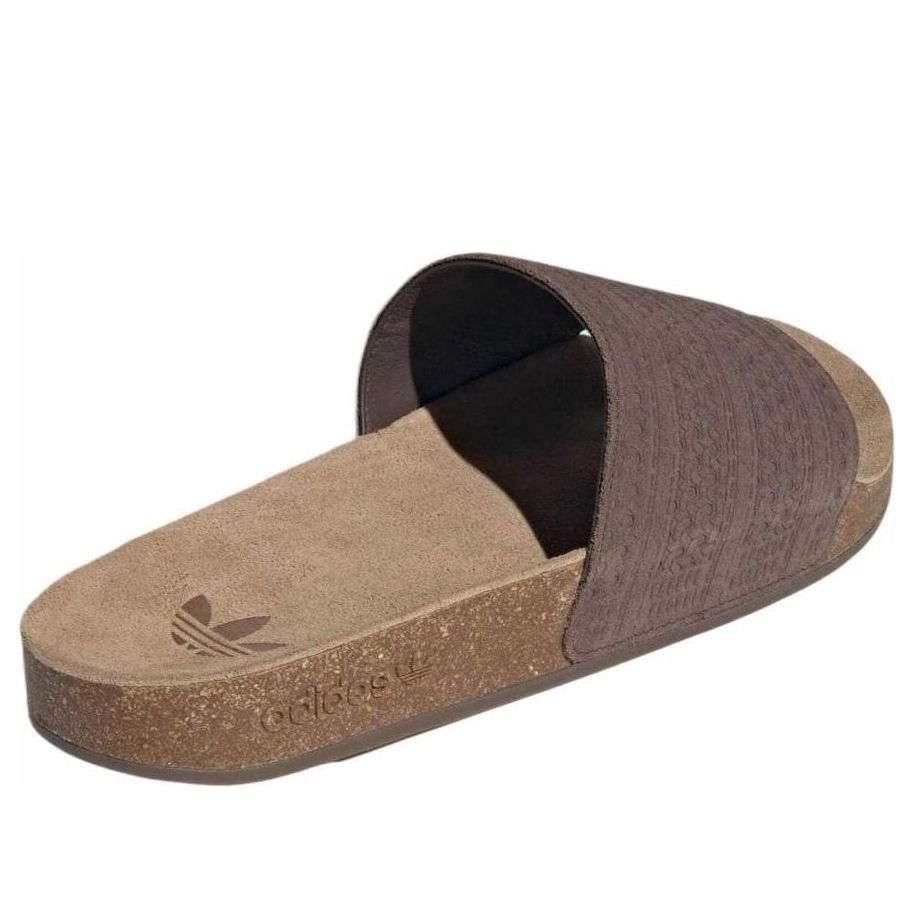 adidas Originals Adilette Slides Asia Sizing 'Brown Gum' JH5493