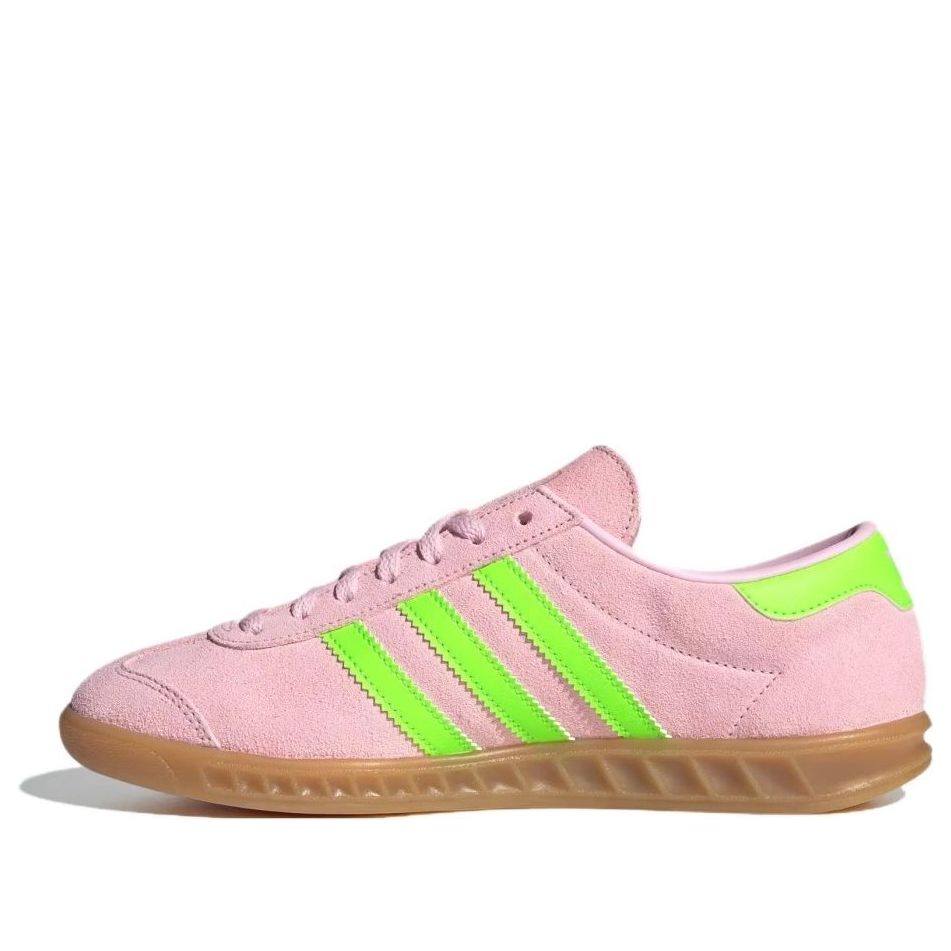 (WMNS) adidas Hamburg 'Clear Pink Solar Green' JS0683
