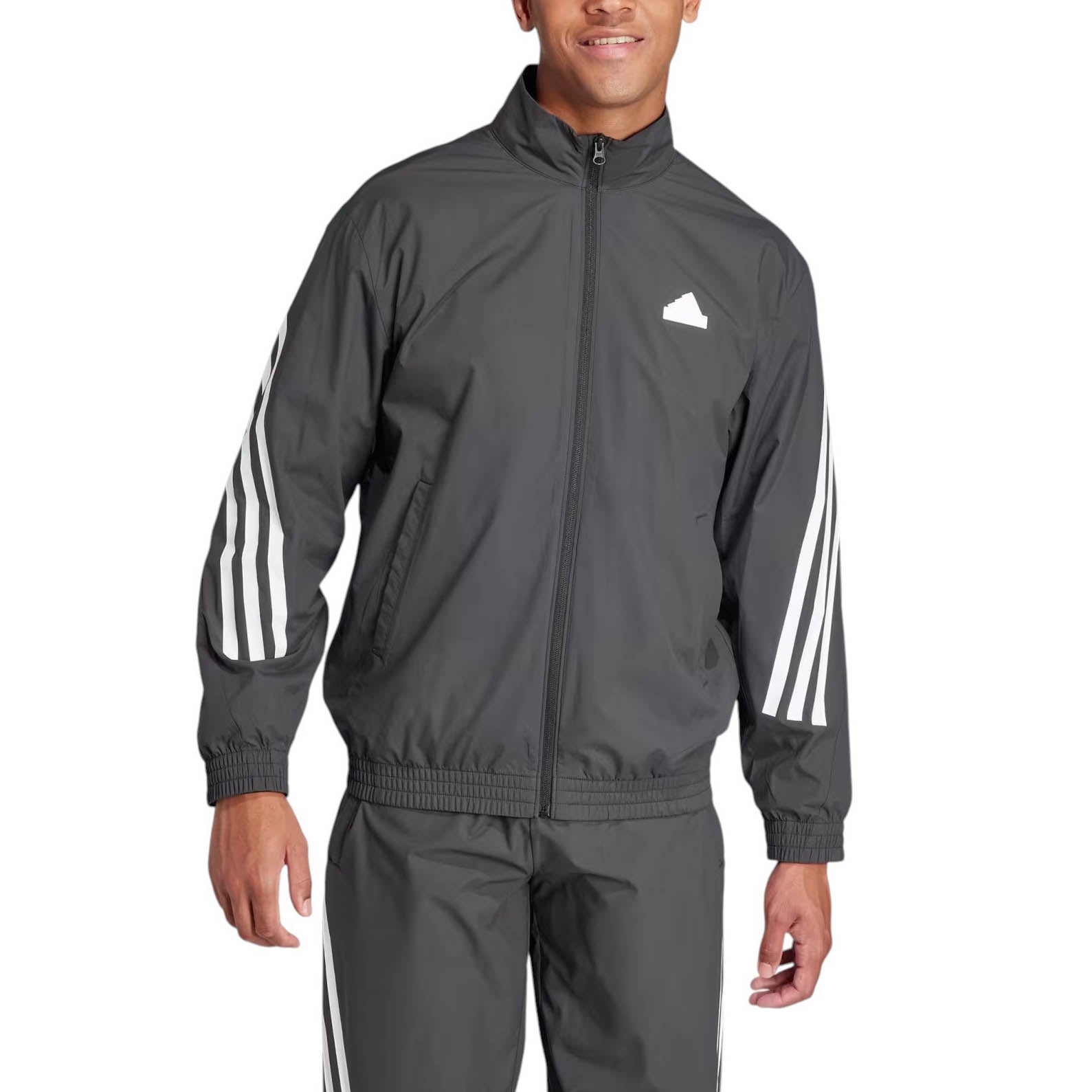 adidas Future Icons 3-Stripes Woven Track Jacket Asia Sizing 'Black' IN3316