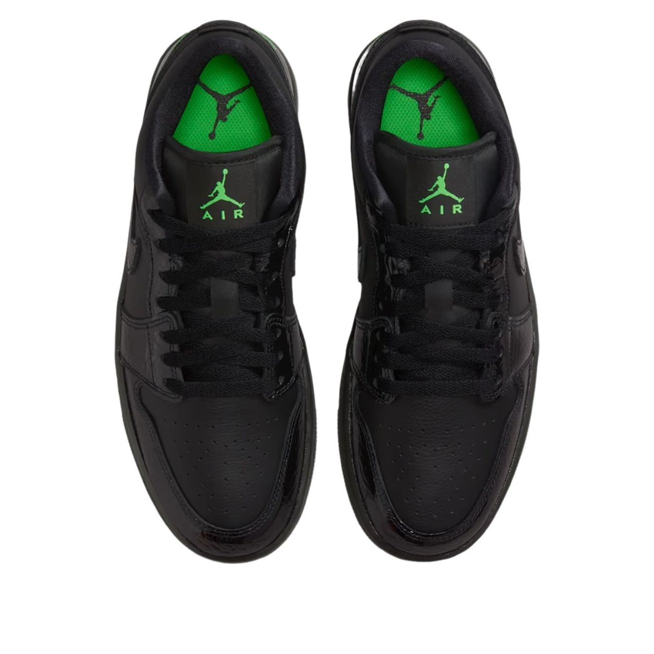 (WMNS) Air Jordan 1 Low 'Black Scream Green' IQ9701-010