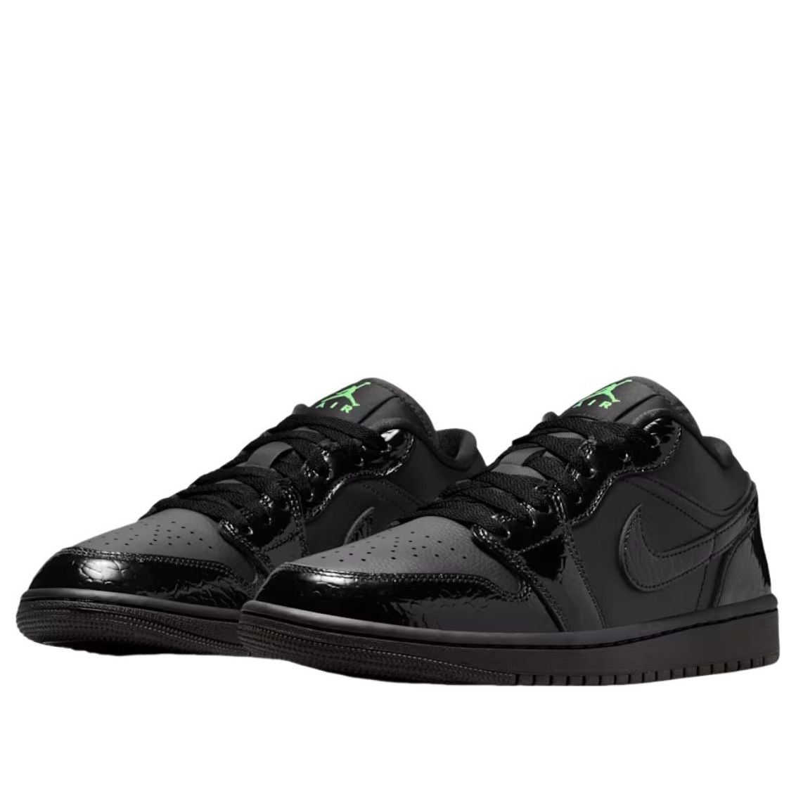 (WMNS) Air Jordan 1 Low 'Black Scream Green' IQ9701-010