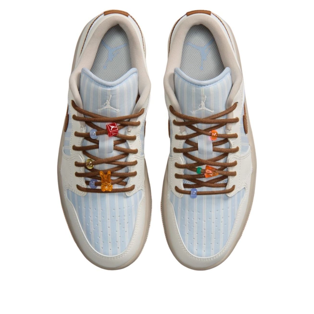 (WMNS) Air Jordan 1 Low Pinstripe Pack 'Hydrogen Blue Cream' IR7553-422