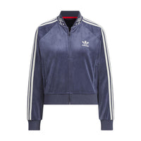 adidas x Feifei Ruan Velour Velvet Crop Jacket Asia Sizing 'Purple' IX4224