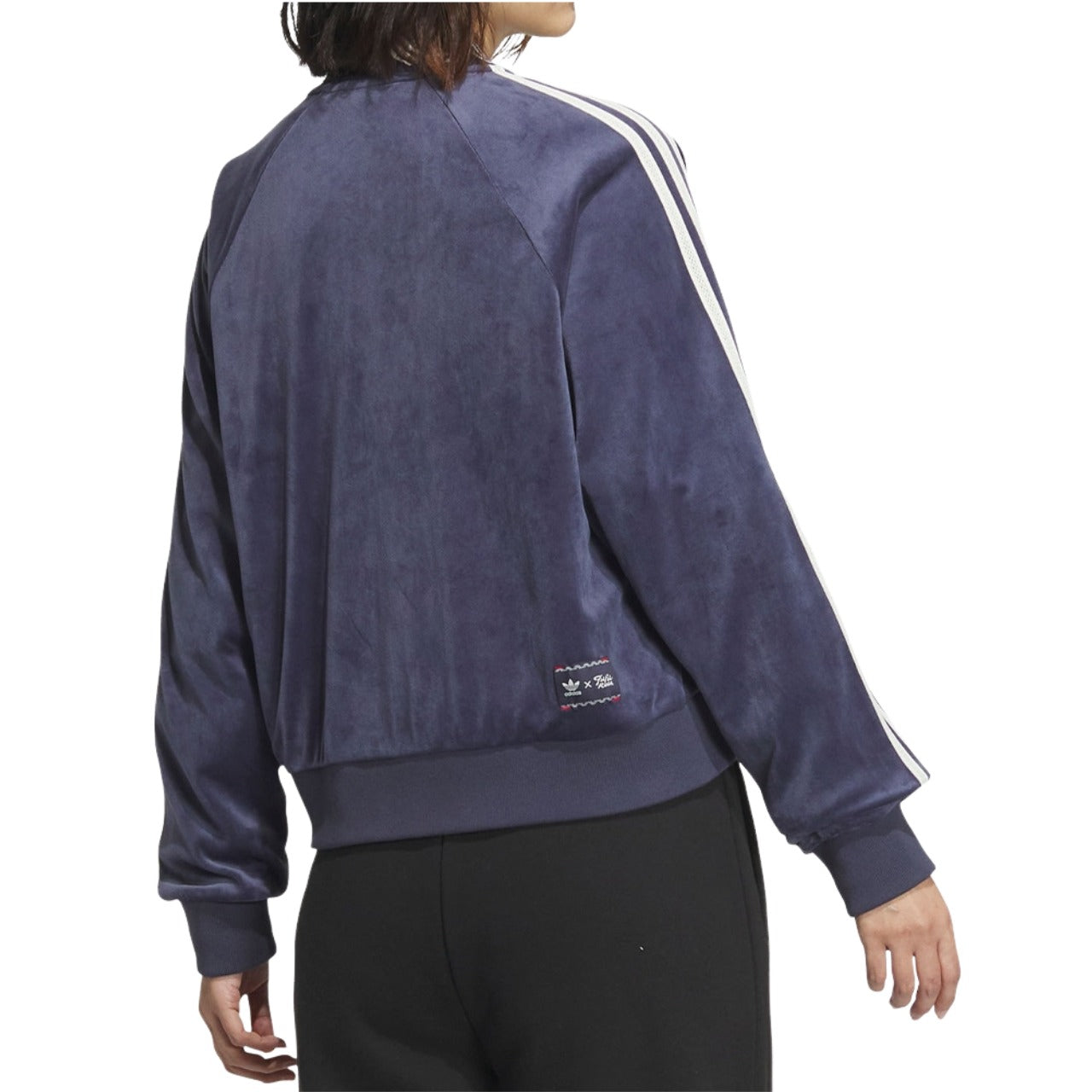 adidas x Feifei Ruan Velour Velvet Crop Jacket Asia Sizing 'Purple' IX4224