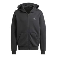 adidas Designed for Training Full-Zip Track Jacket Asia Sizing 'Black' IY1131