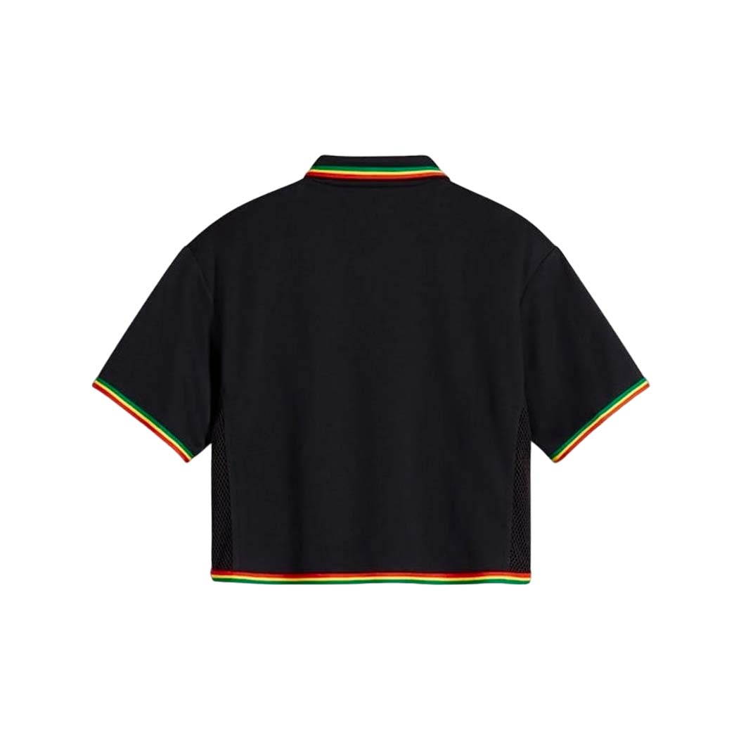 Converse x Daily Paper Cropped Polo Shirt Asia Sizing 'Black' 10027831-001