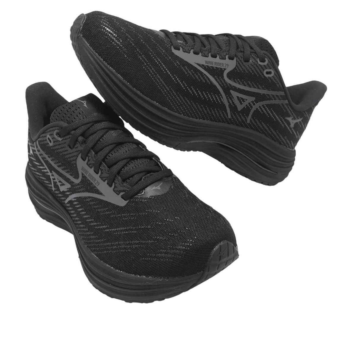 Mizuno Wave Rider 29 Super Wide 'Black' J1GC256503