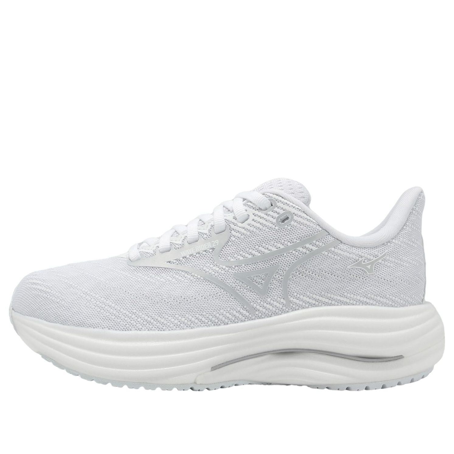 (WMNS) Mizuno Wave Rider 29 Super Wide 'White Silver' J1GD250604