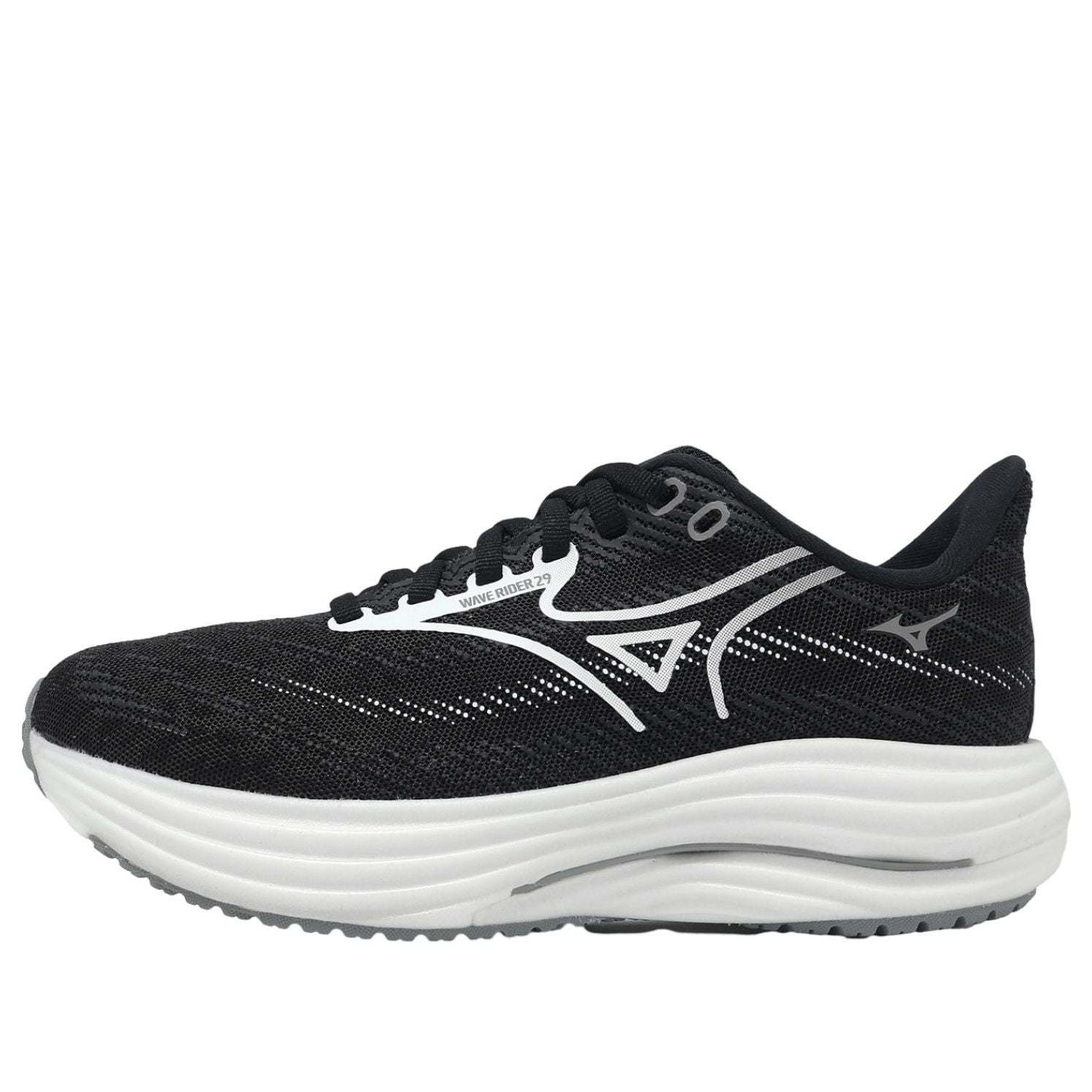 (WMNS) Mizuno Wave Rider 29 Super Wide 'Black White' J1GD250622