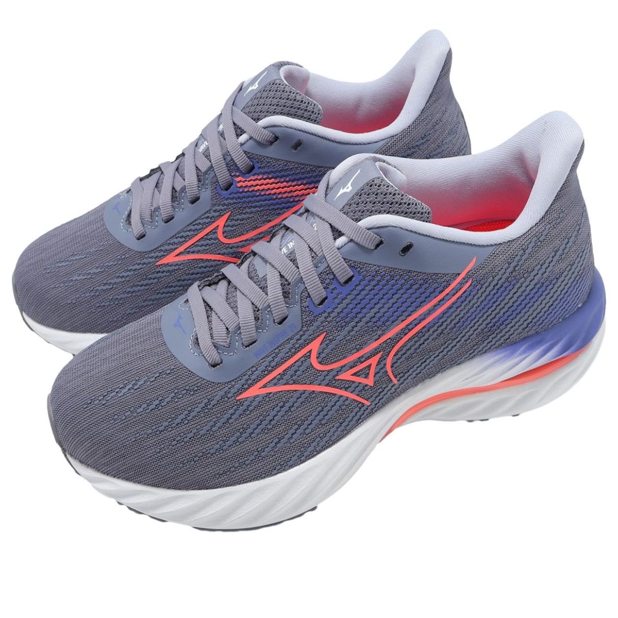 (WMNS) Mizuno Wave Inspire 21 Super Wide 'Grey Red' J1GD254671