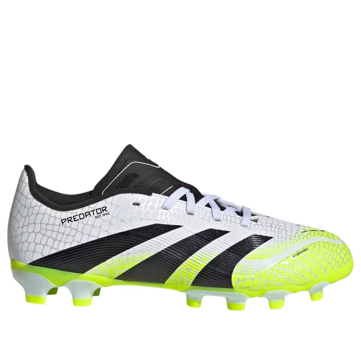 (GS) adidas Predator League MG 'Cloud White Lucid Yellow' JI1147