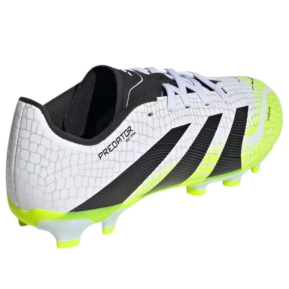 (GS) adidas Predator League MG 'Cloud White Lucid Yellow' JI1147