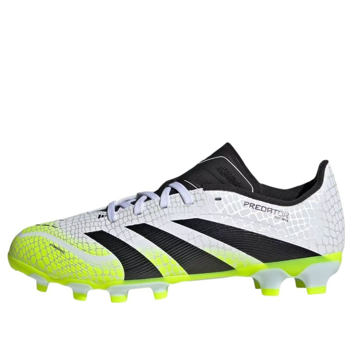 (GS) adidas Predator League MG 'Cloud White Lucid Yellow' JI1147