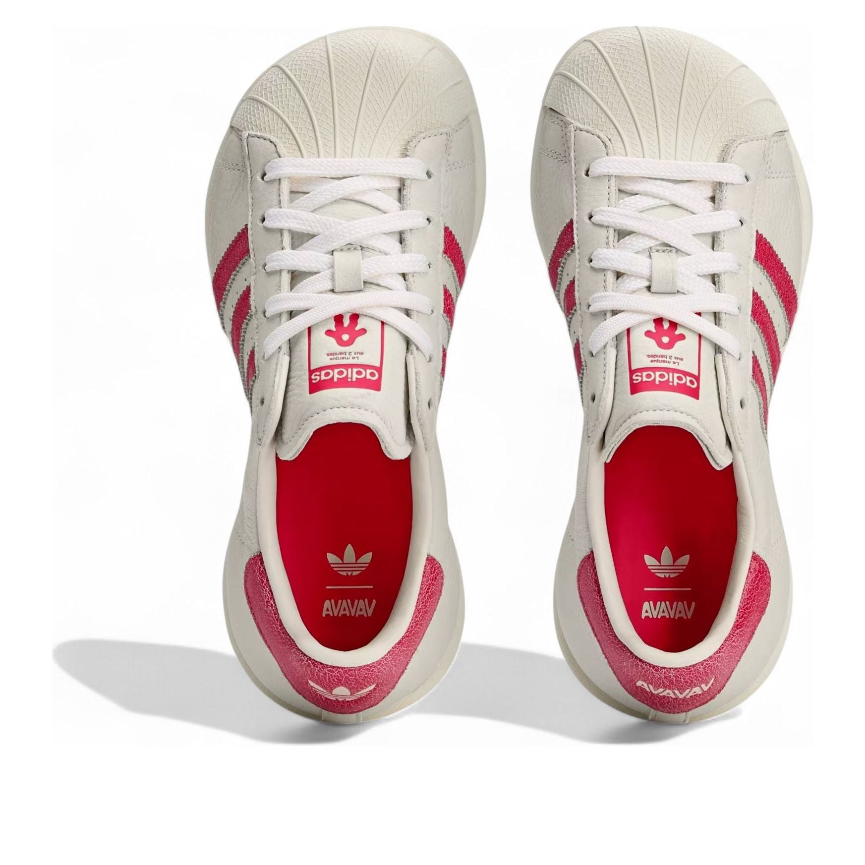 (WMNS) adidas x Avavav Superstar Modified 'Crystal White Red' JI4584