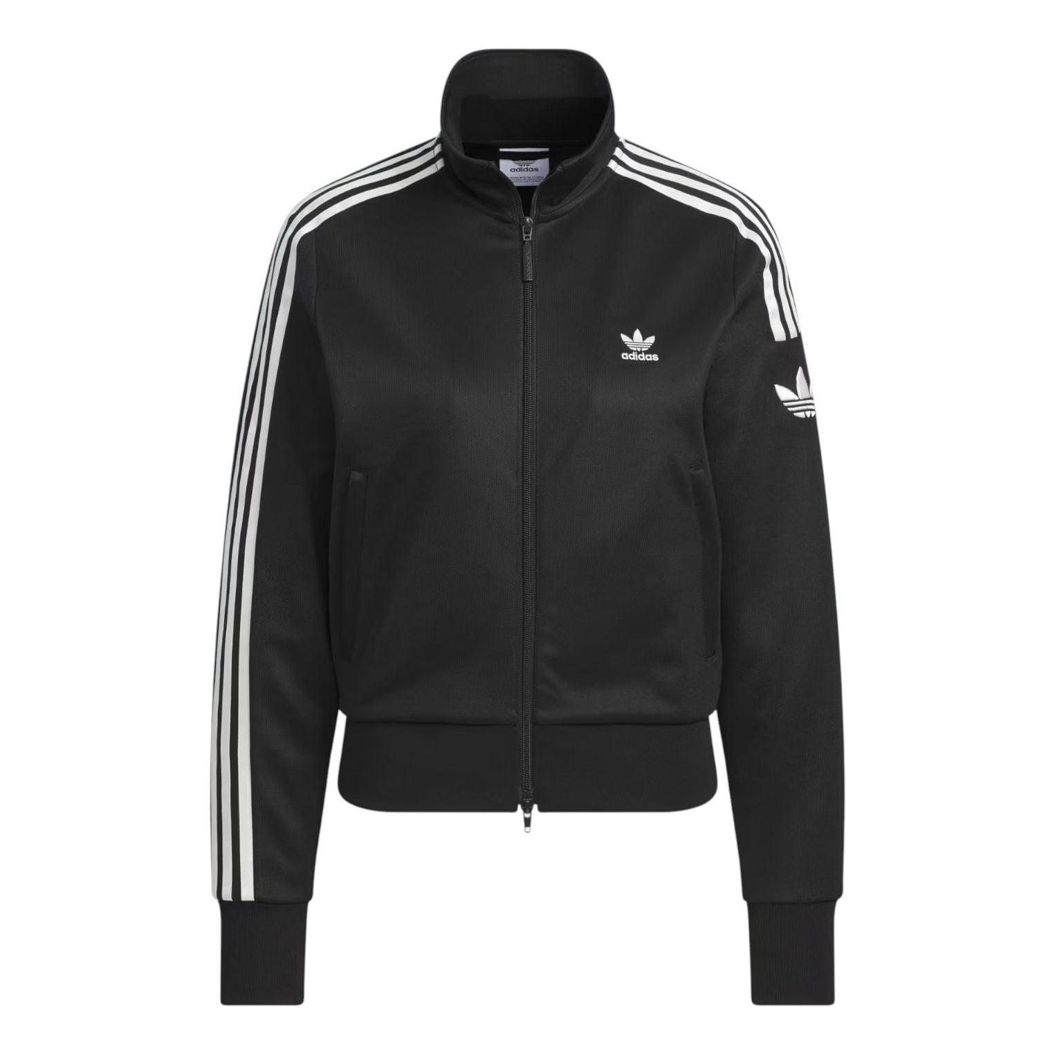 (WMNS) adidas Retro Trefoil Sports Jacket 'Black' JI7536