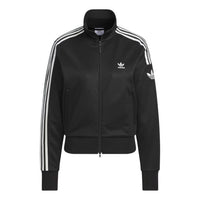 (WMNS) adidas Retro Trefoil Sports Jacket 'Black' JI7536