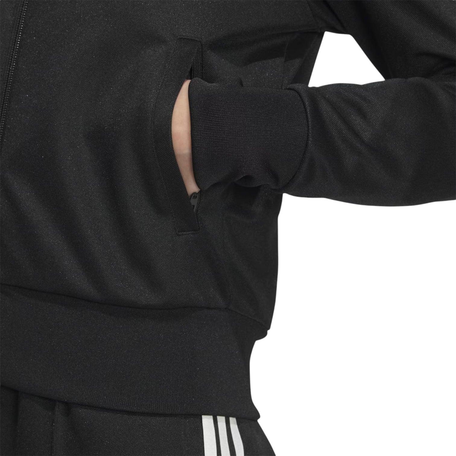 (WMNS) adidas Retro Trefoil Sports Jacket 'Black' JI7536
