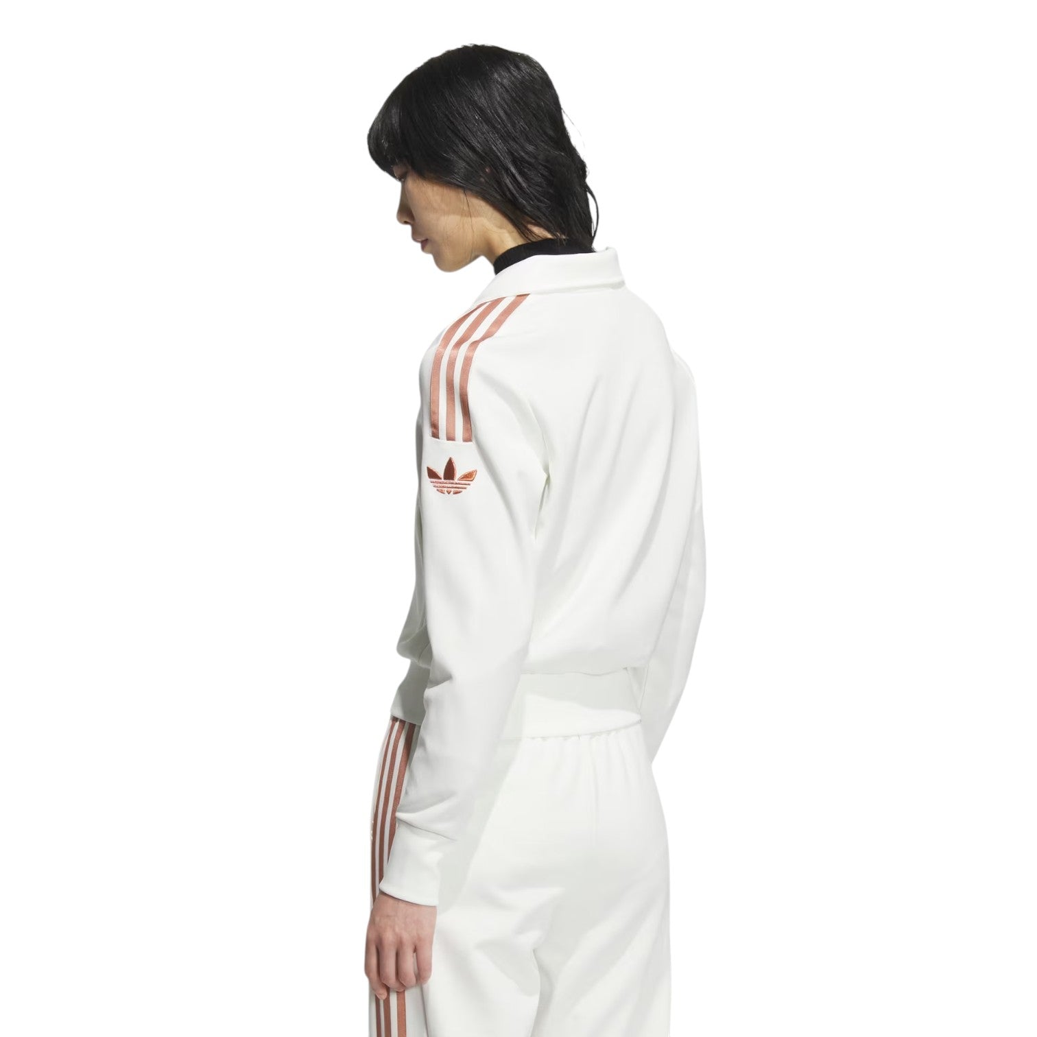 (WMNS) adidas Retro Trefoil Sports Jacket 'White' JI7538