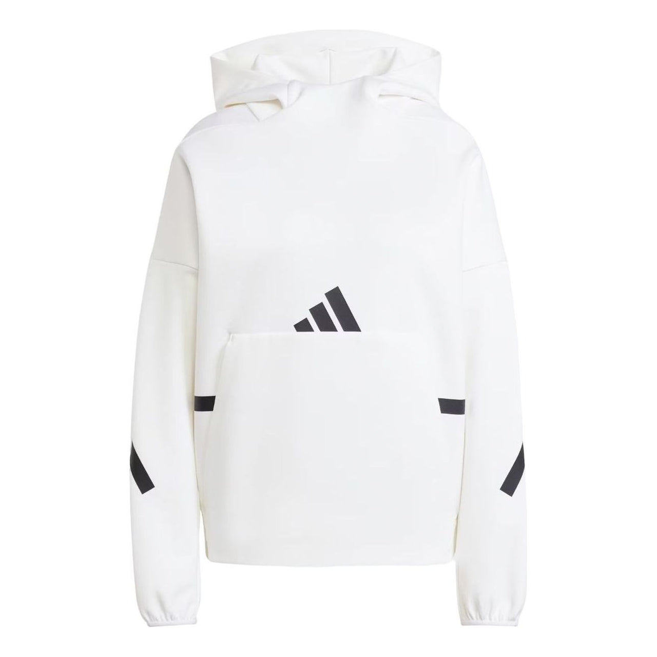 (WMNS) adidas Z.N.E. Hoodie Asia Sizing 'White Black' JI7553