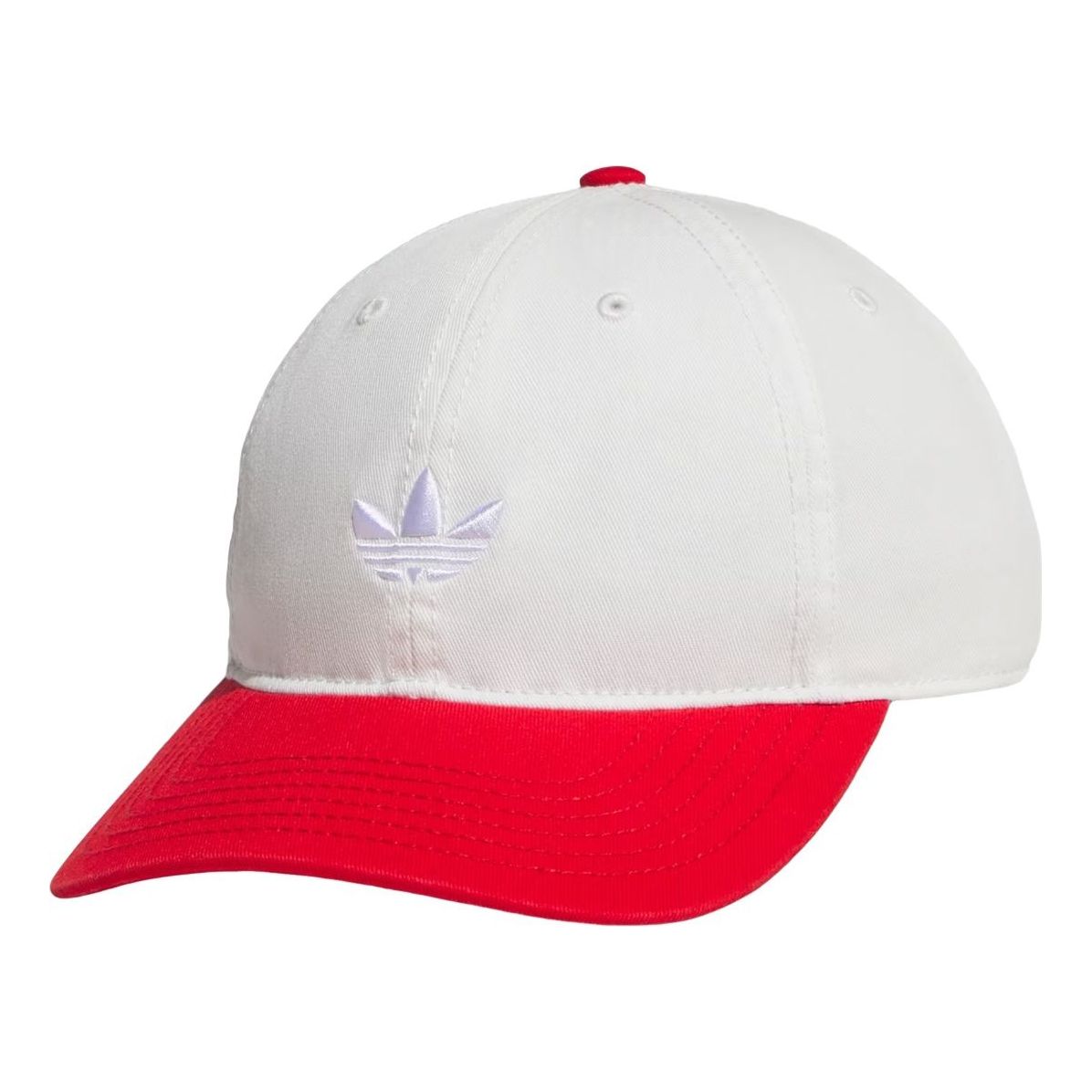 adidas Relaxed Trefoil Strapback Cap 'Off White Scarlet' JL3786