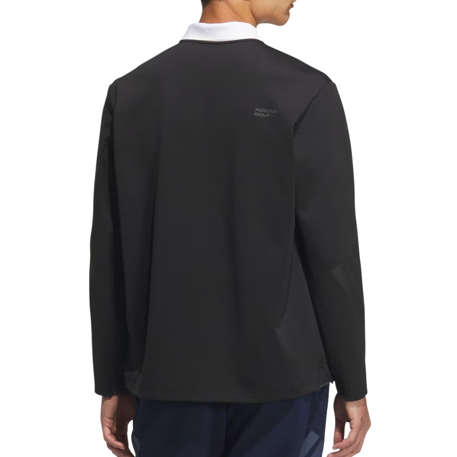 adidas Long Sleeve Polo Shirt 'Black' JM9583