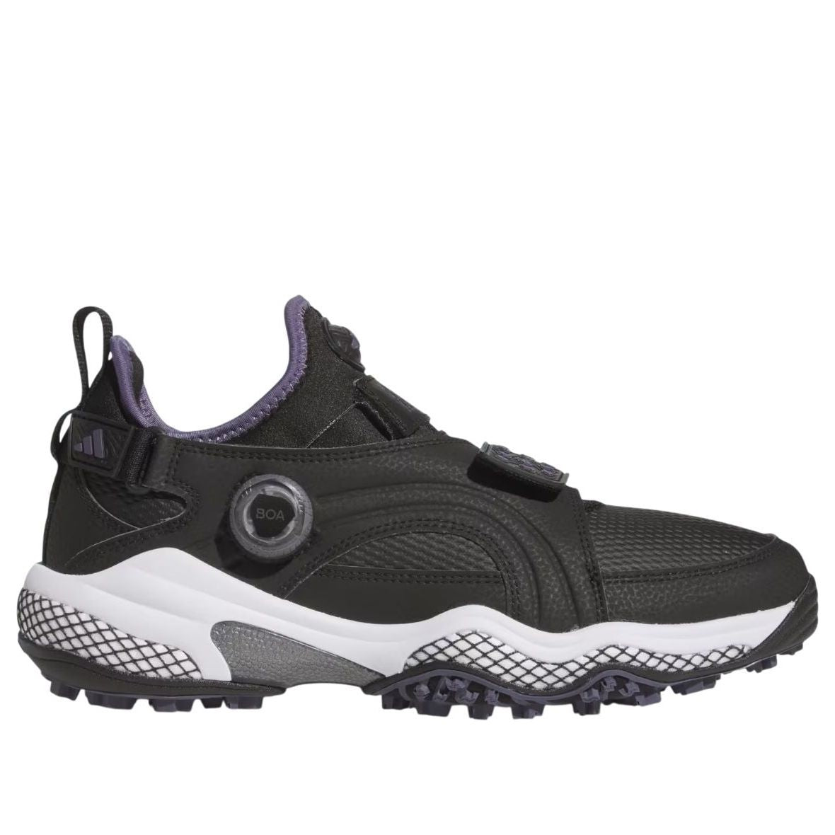 adidas Codechaos 25 Midcut BOA Spikeless Golf 'Black Preloved Violet Iron Metallic' JP5186