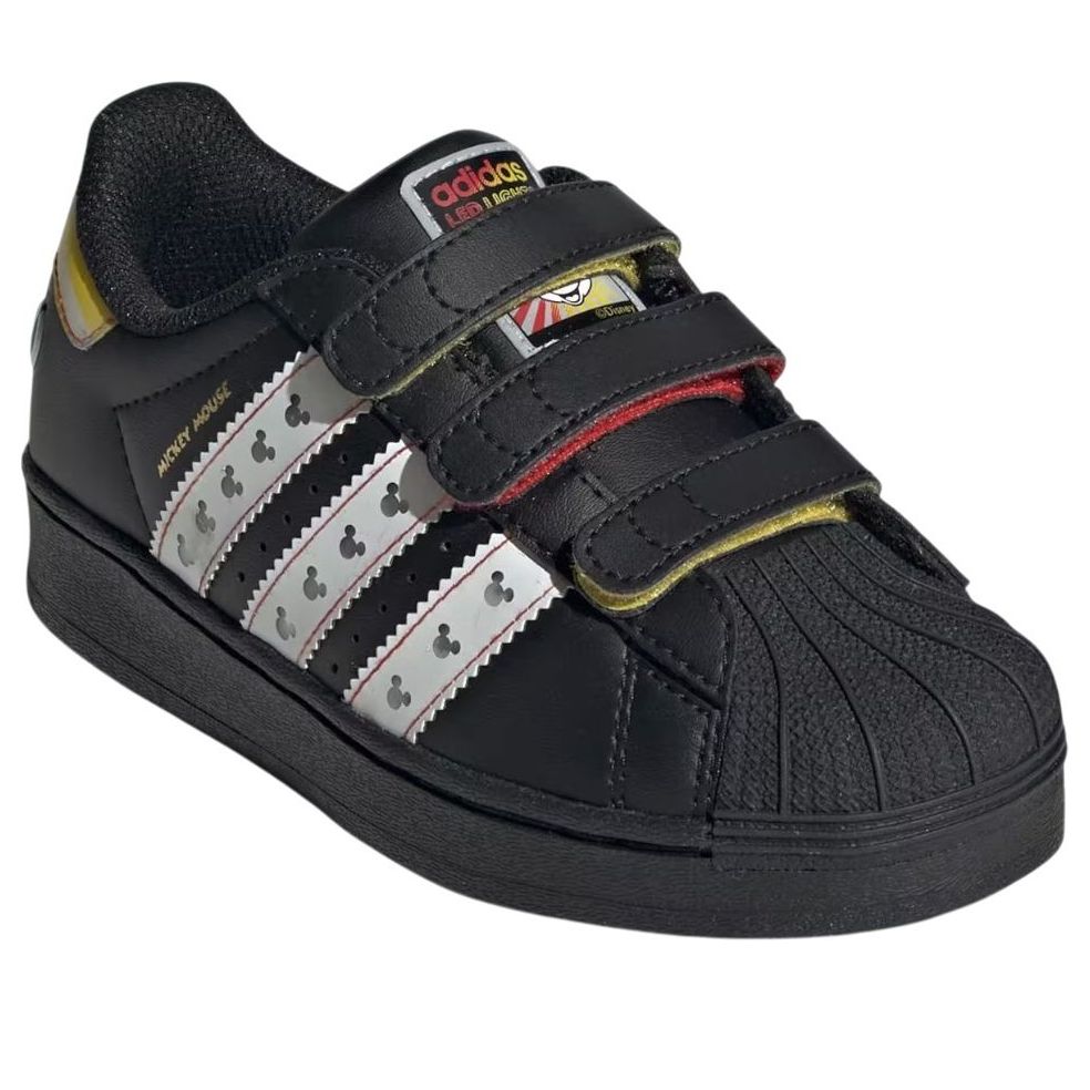 (PS) adidas Disney Superstar LED Light 'Black White'  JP8087
