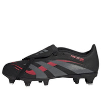 (GS) adidas Predator League Fold-Over Tongue SG 'Core Black Grey Four Lucid Red' JP9862
