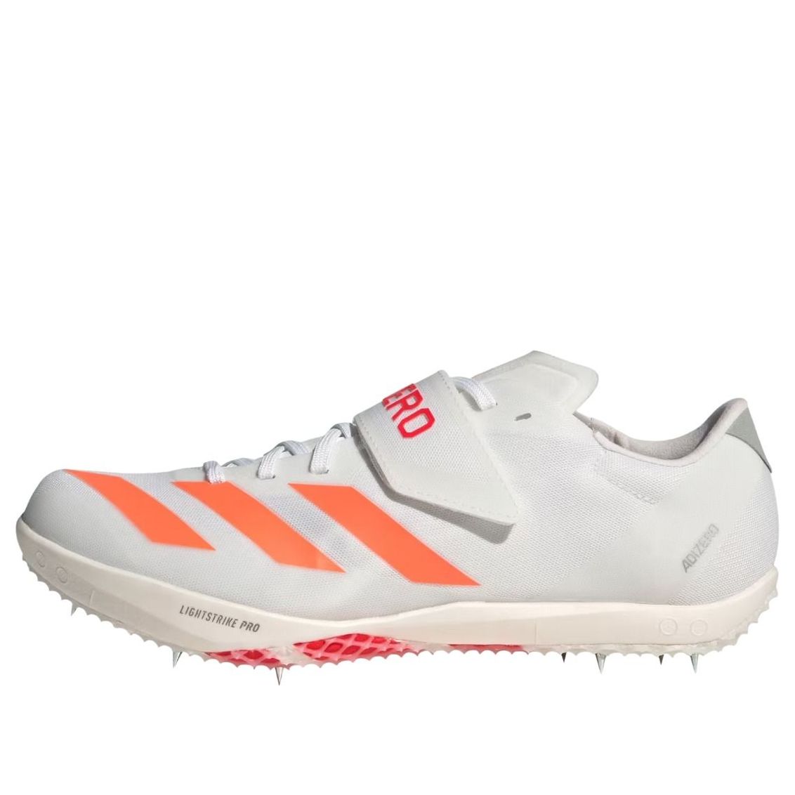 adidas Adizero High Jump 'White Lucid Orange' JQ0811