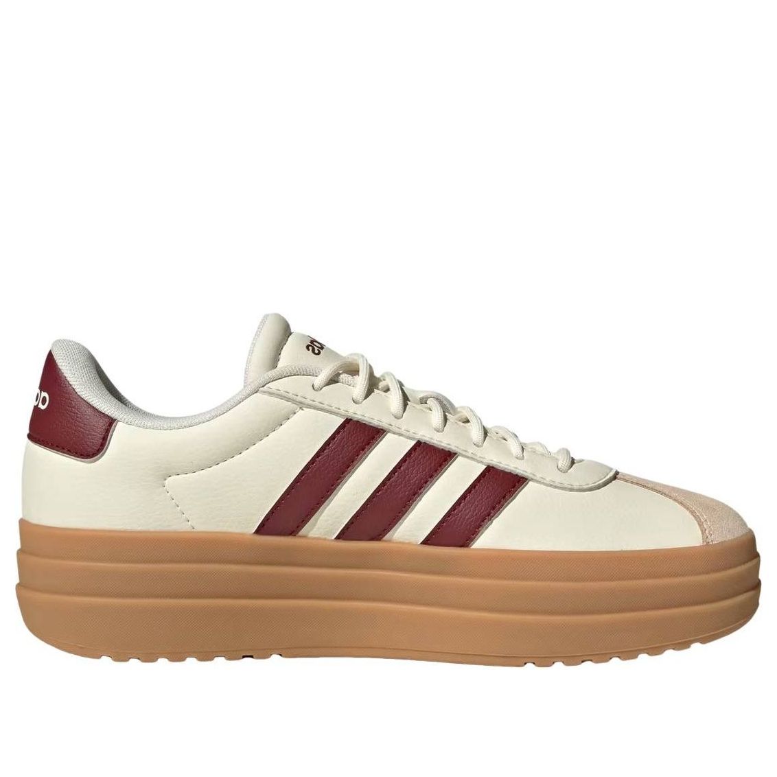 (WMNS) adidas VL Court Bold 'Off White Shadow Red' JQ5642