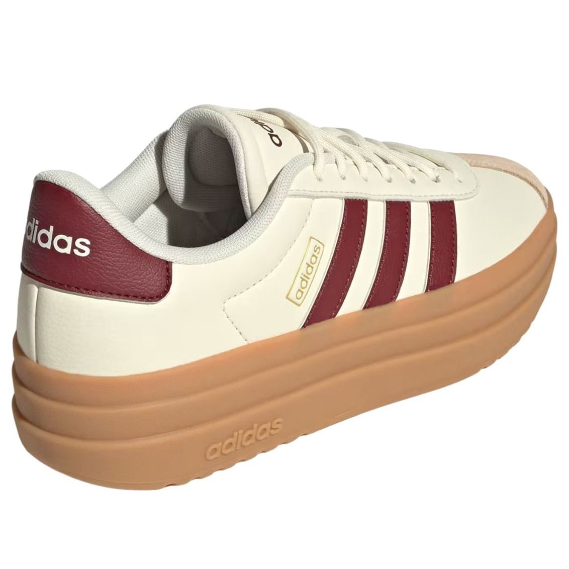 (WMNS) adidas VL Court Bold 'Off White Shadow Red' JQ5642