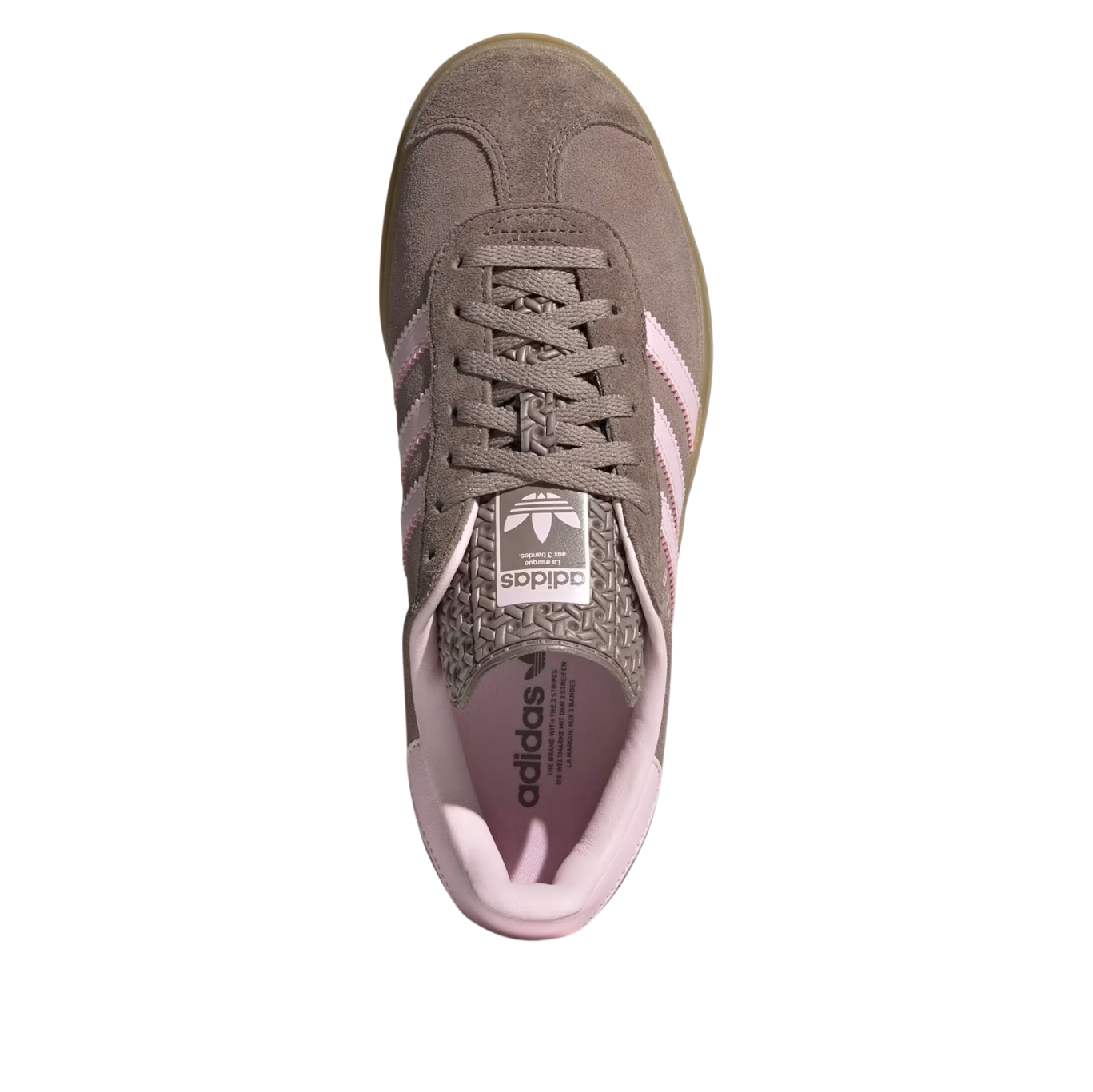 (WMNS) adidas Gazelle Bold 'Trace Brown Clear Pink' JQ6436