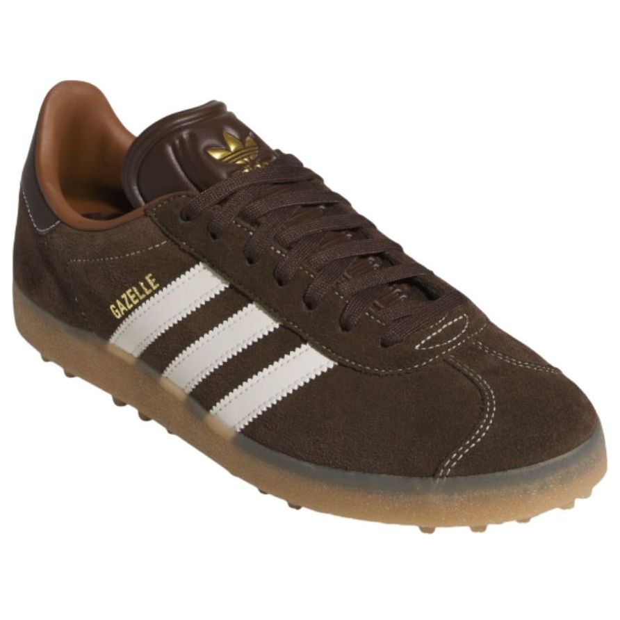 adidas Gazelle Spikeless Golf 'Dark Brown Chalk White' JQ7747