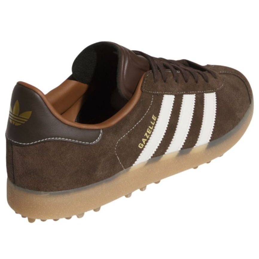 adidas Gazelle Spikeless Golf 'Dark Brown Chalk White' JQ7747