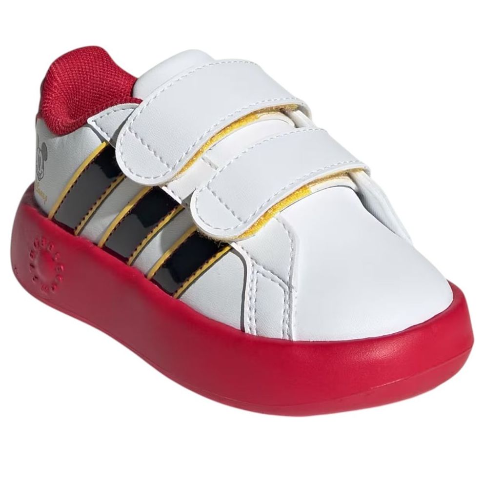 (TD) adidas x Disney Mickey Mouse Grand Court 'Cloud White Black' JQ8070